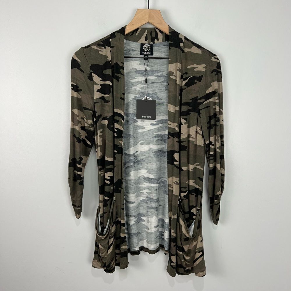 Bobeau Camouflage Soft Open Top With Pockets